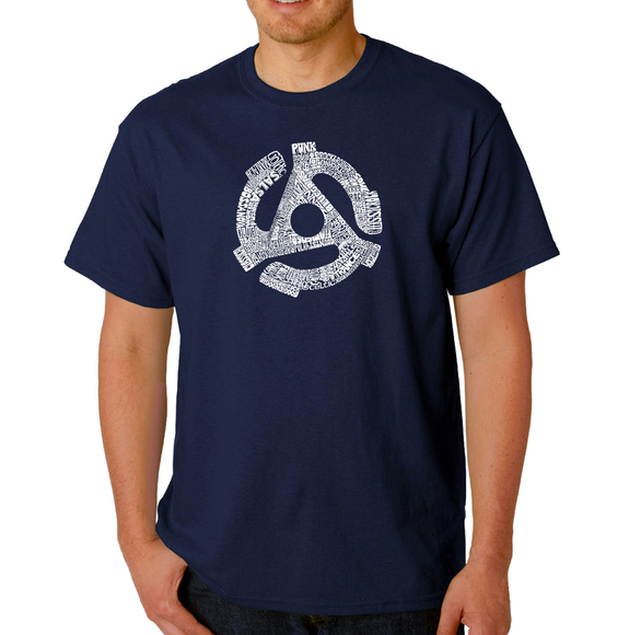 Men's Word Art T-shirt - Record Adapter - Picture 1 of 2